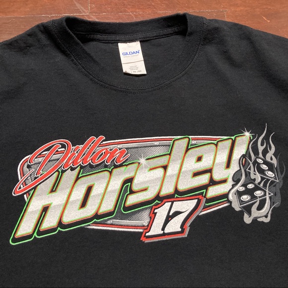 2015 Sprint Car Racing Team Dillon Horsley 17 Flaming Dice Tee Mens
Size: XL - Picture 2 of 4